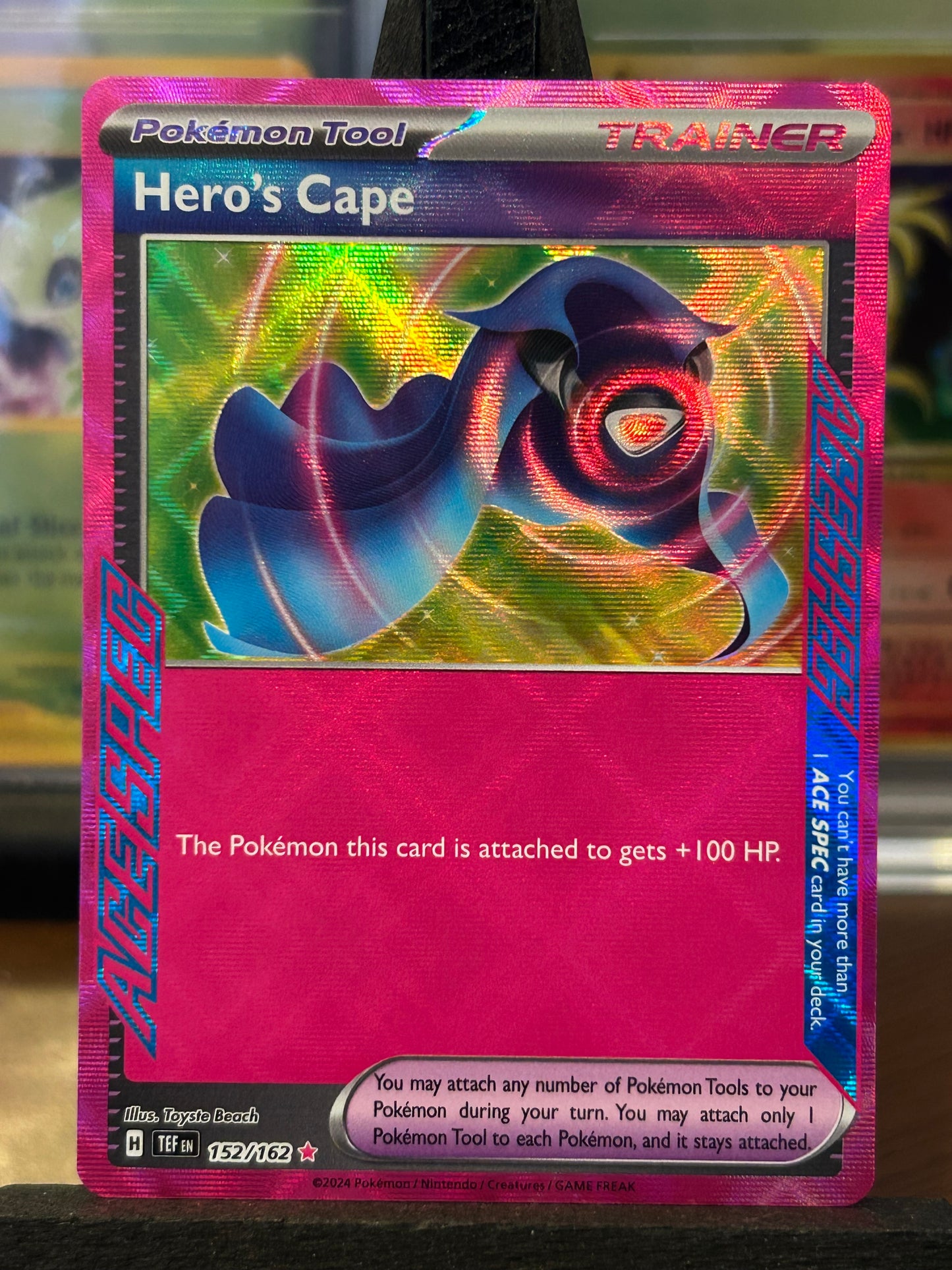 Hero's Cape Ace Spec 152/162 Temporal Forces Pokémon Card - English