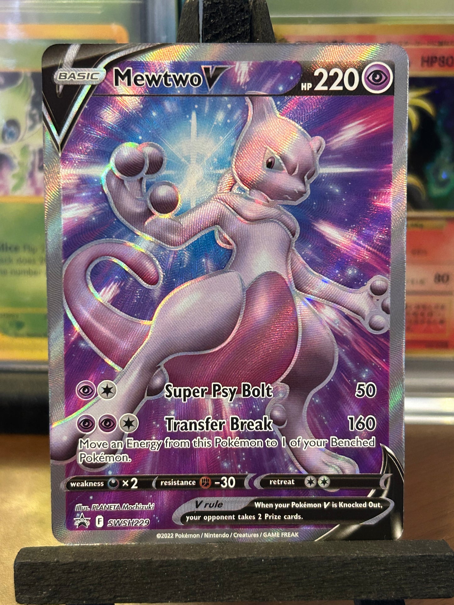 Mewtwo Black Star Promo SWSH229 Pokémon Go Pokémon Card - English