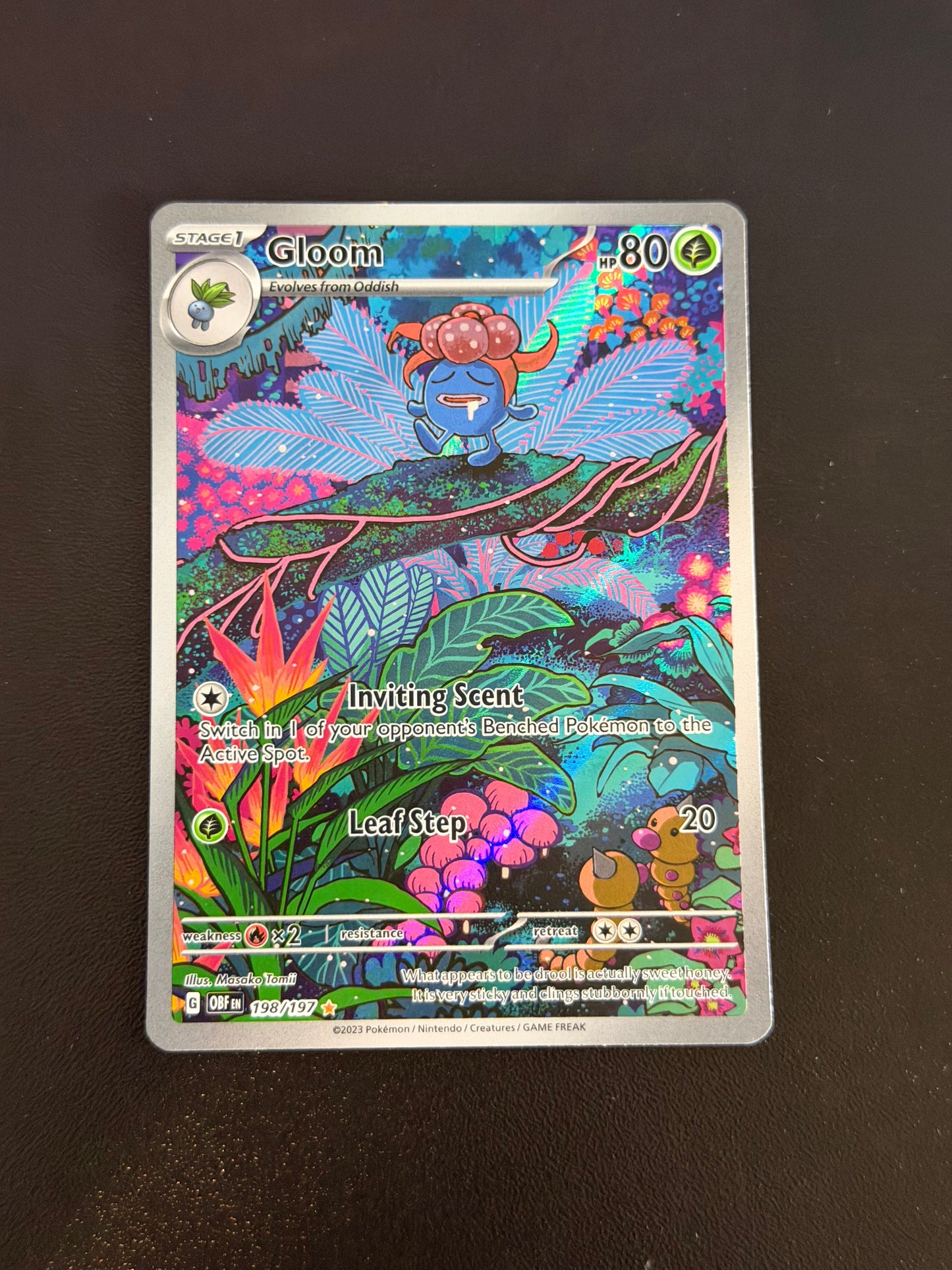 Gloom 198/197 IR Obsidian Flames Pokémon Card - English