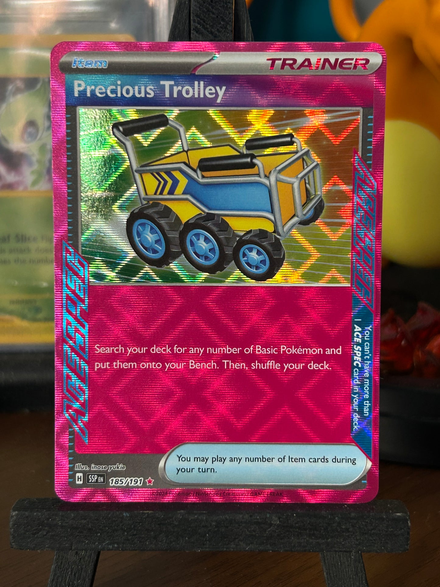 Precious Trolley Ace Spec 185/191 Surging Sparks Pokémon Card - English