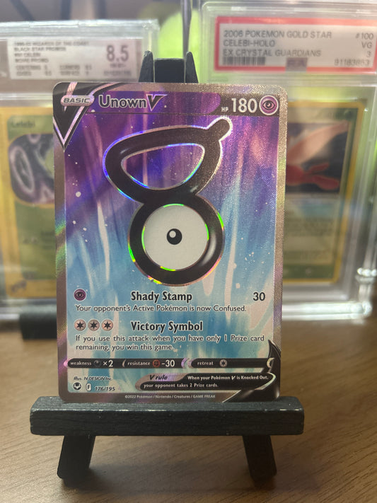 Unown Full Art 176/195 Silver Tempest Pokémon Card - English