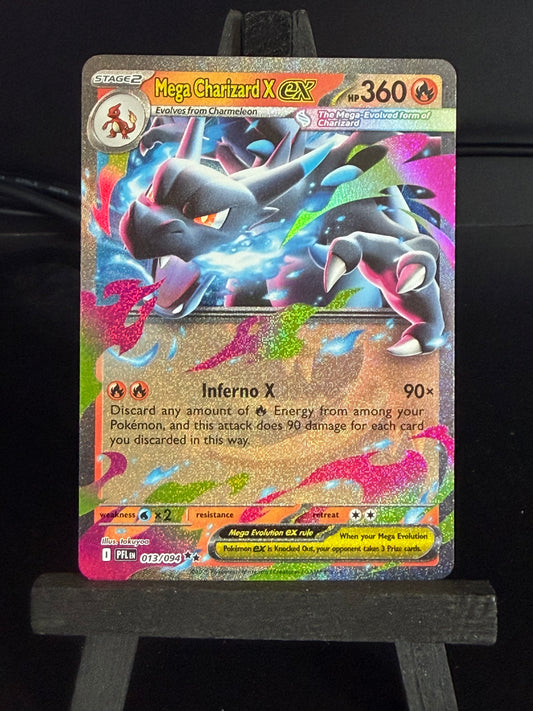 Mega Charizard X ex 013/094 Phantasmal Flames Pokémon Card - English
