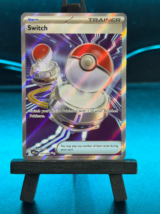 Switch 123/094 Full Art Phantasmal Flames Pokémon Card - English
