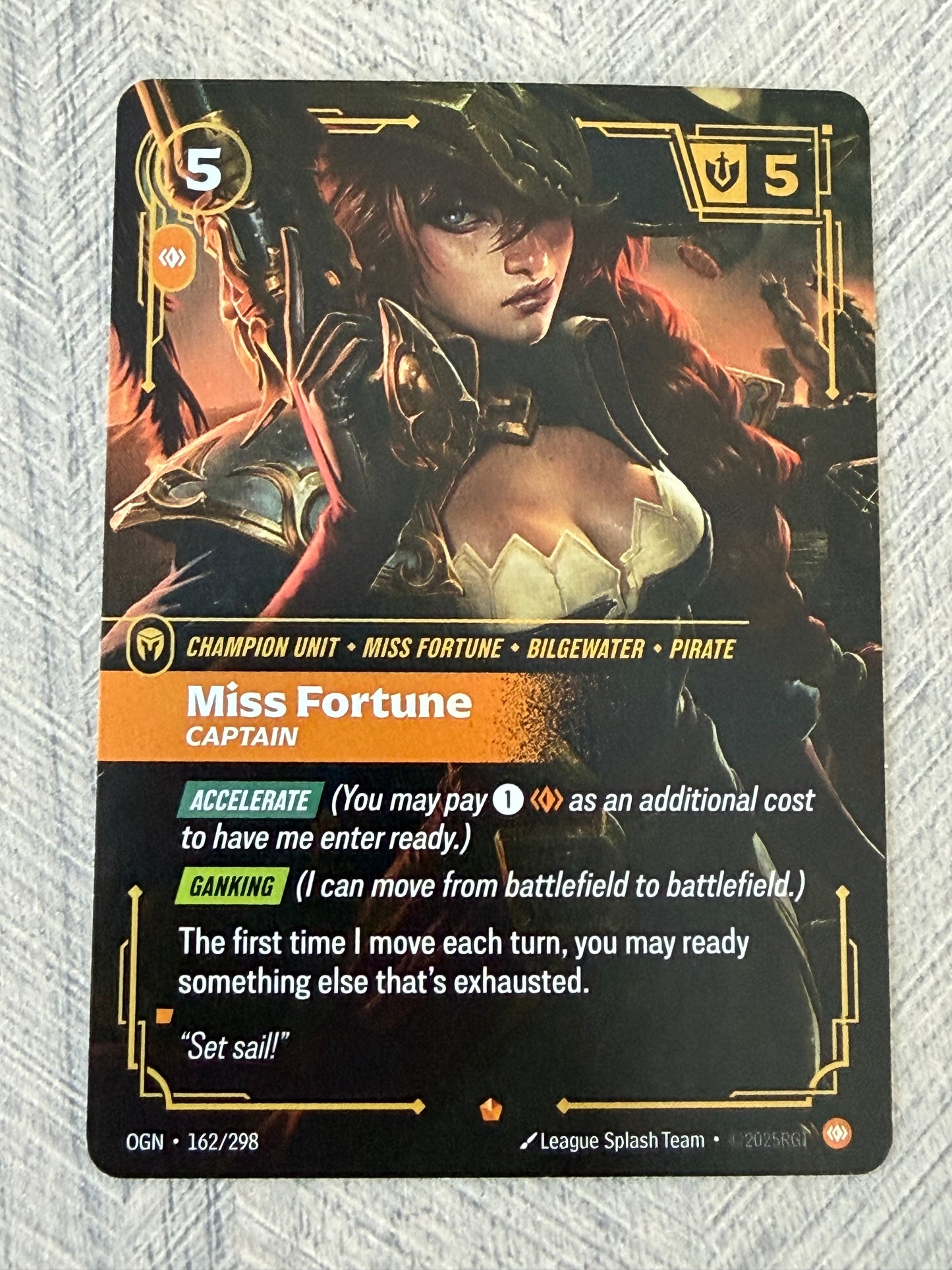Miss Fortune 162/298 Epic Riftbound Origins Card