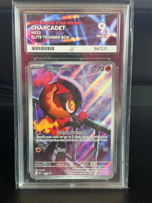 Charcadet MEP 022 Black Star Promo - Mint 9 Ace Grading Card