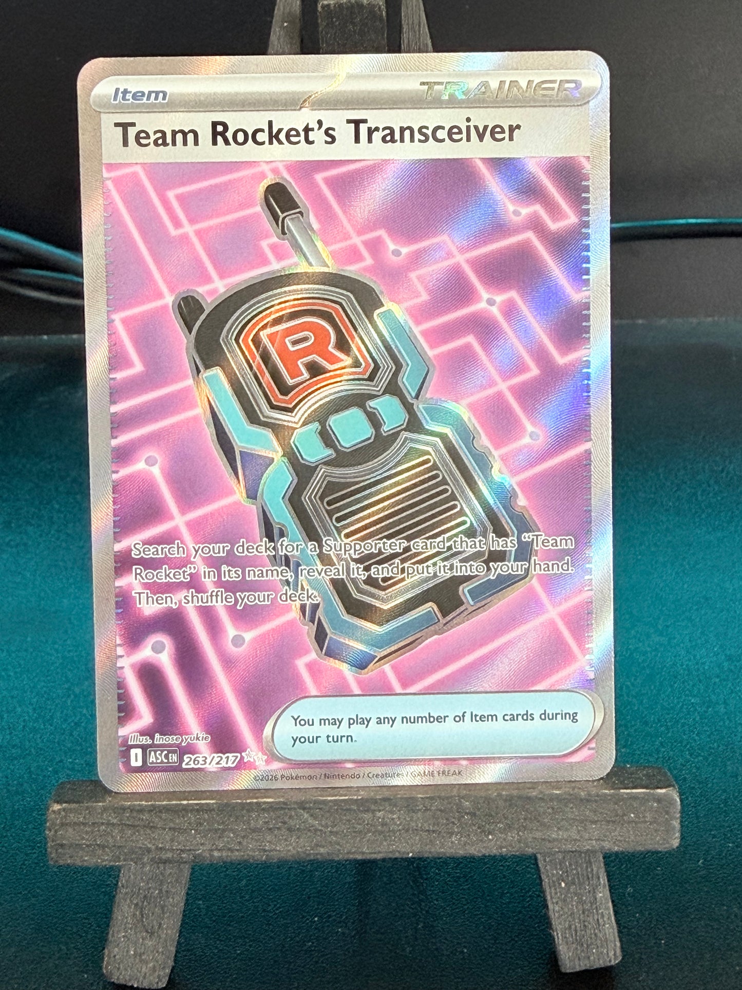 Team Rocket's Transceiver 263/217 Full Art Ascended Heroes Pokémon Card - English
