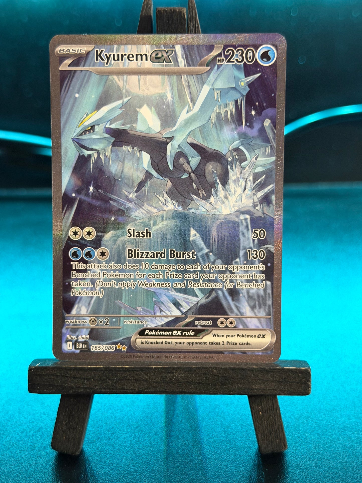 Kyurem ex 165/086 SIR Black Bolt Pokémon Card - English