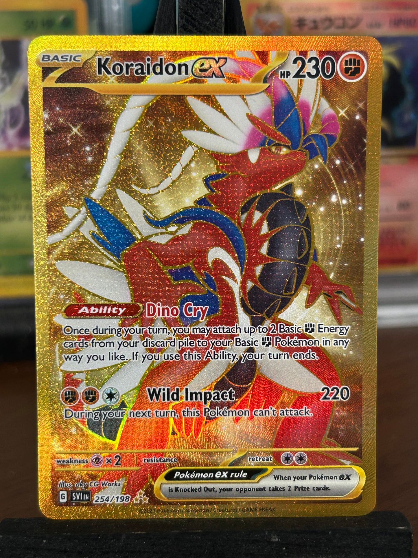 Koriadon Gold 254/198 Scarlet & Violet Base Pokémon Card - English