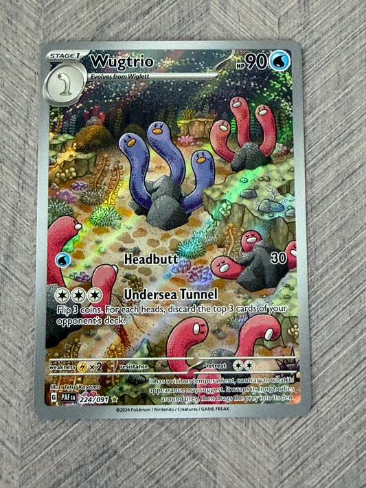 Wugtrio 224/091 IR Paldean Fates Pokémon Card - English