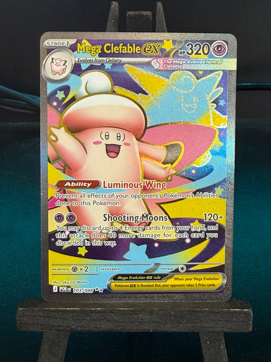 Mega Clefable EX 103/088 Full Art Perfect Order Pokémon Card - English