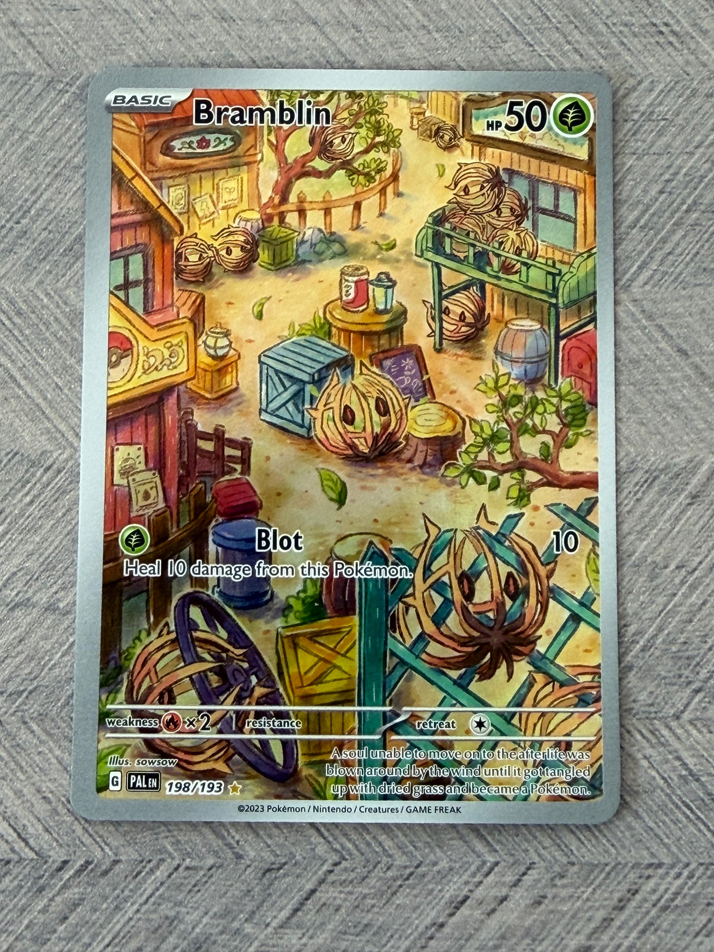 Bramblin 198/193 IR Paldea Evolved Pokémon Card - English