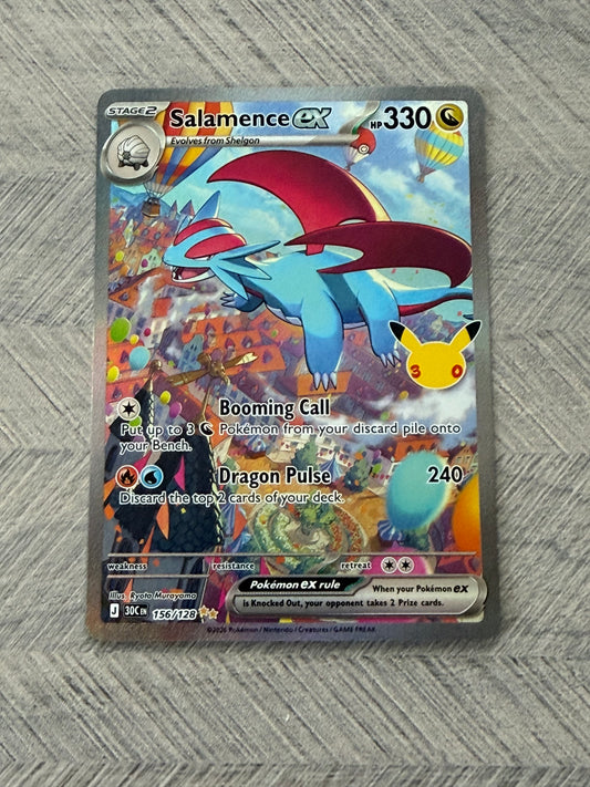 Salamence 156/128 SIR 30th Celebration Pokémon Card - English
