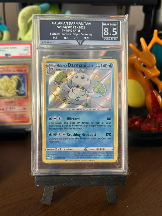 Galarian Darmanitan - Shining Fates SV024/SV122 - GetGraded - Near Mint 8.5 Graded Card