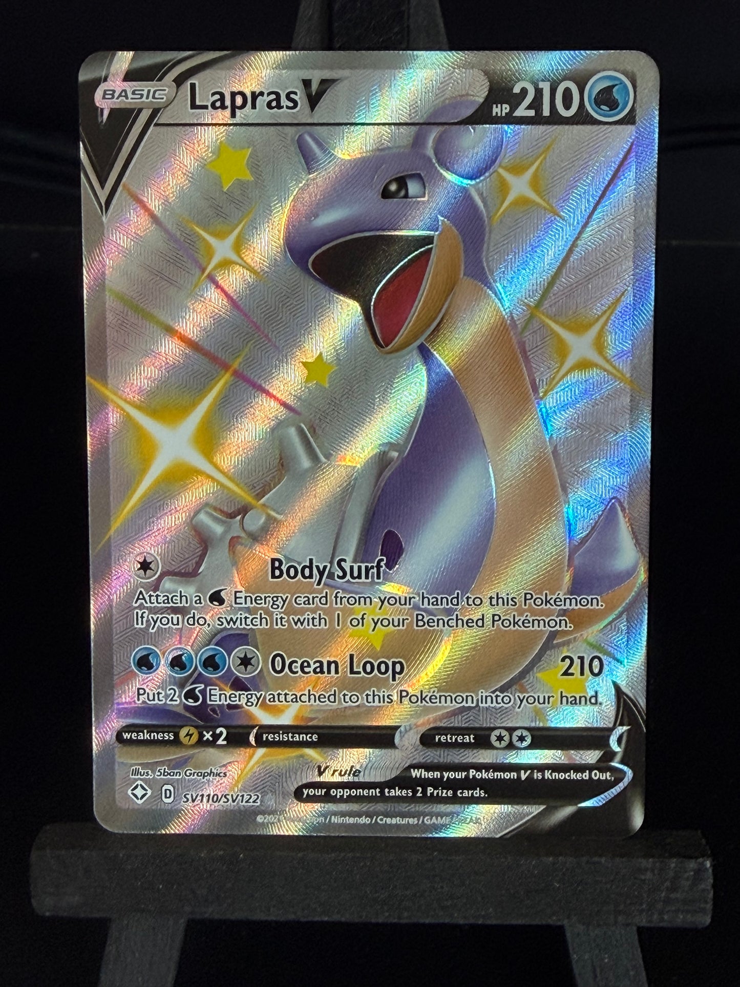Lapras V SV110/SV122 Shining Fates Pokémon Card - English