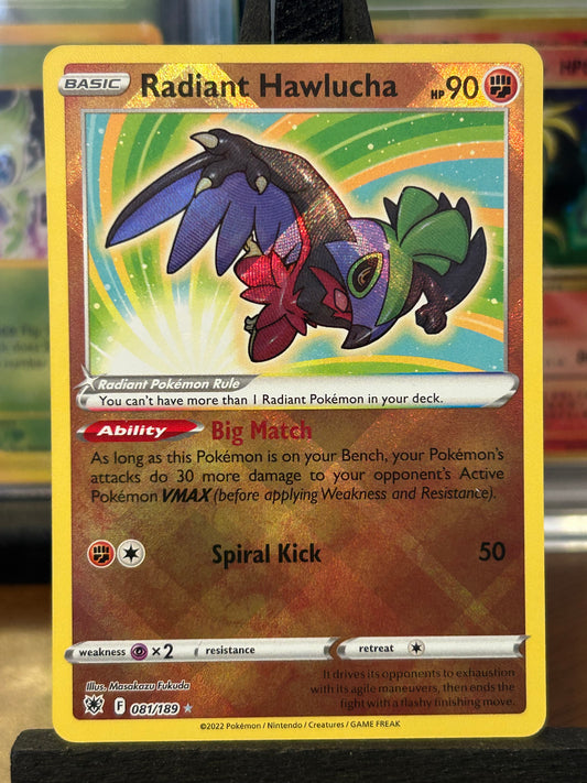 Radiant Hawlucha 081/189 Astral Radiance Pokémon Card - English