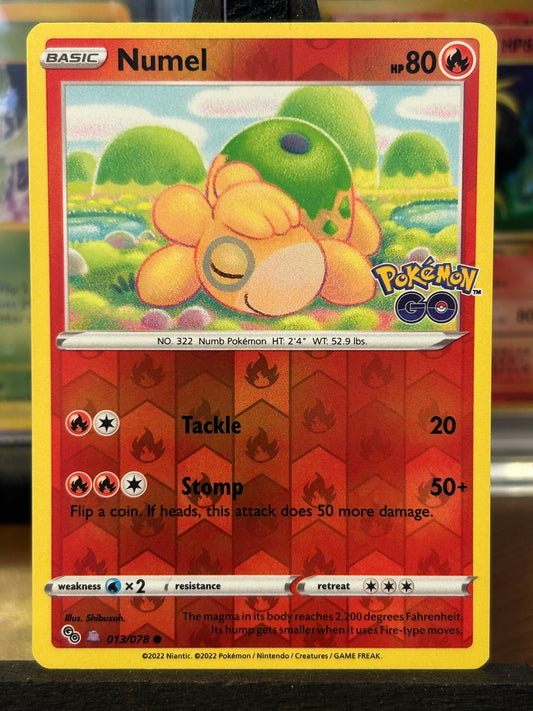 Numel / Ditto 013/078 Unpeeled Pokémon Go Pokémon Card - English