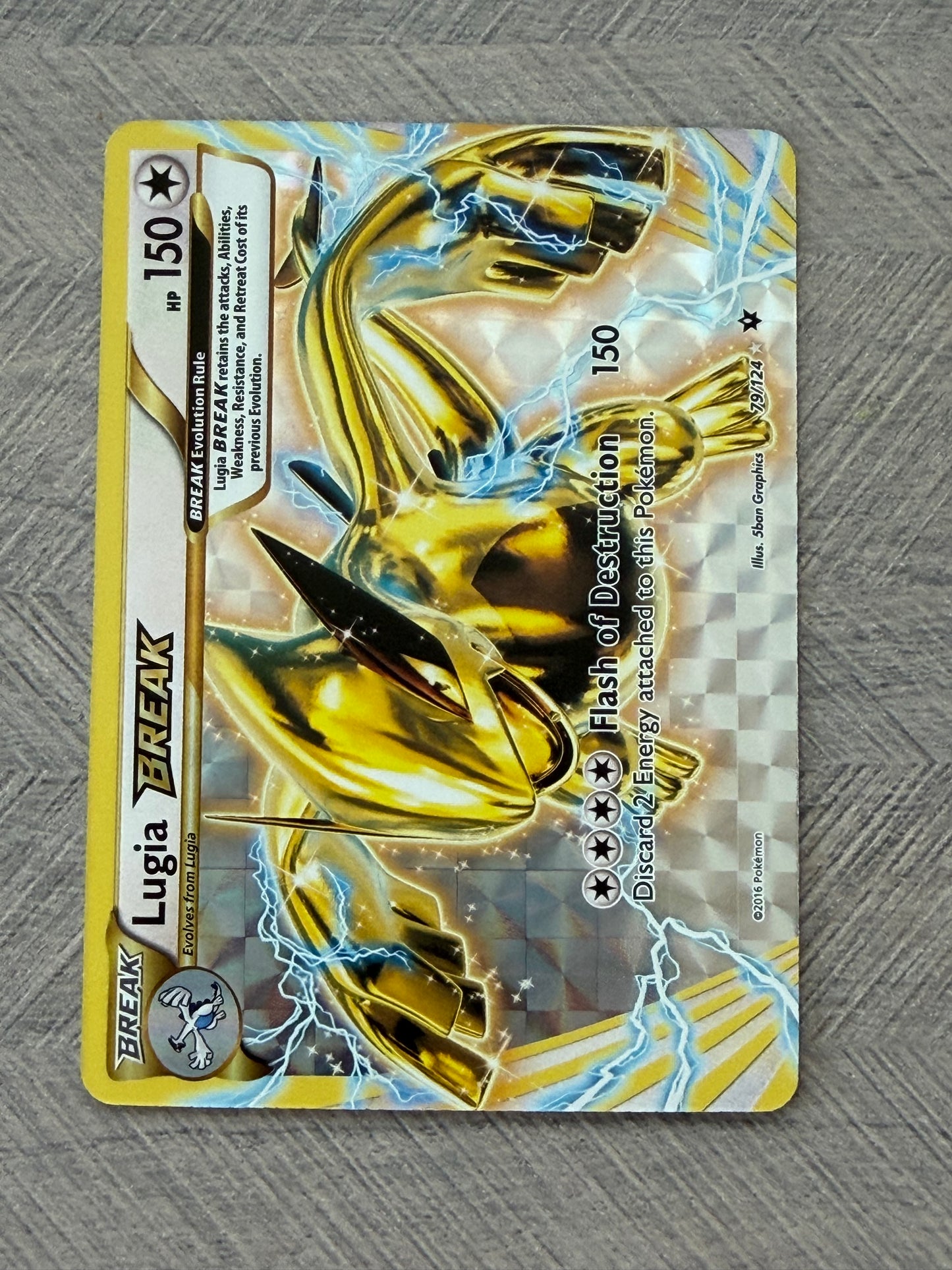 Lugia BREAK 79/124 Fates Collide Pokémon Card - English