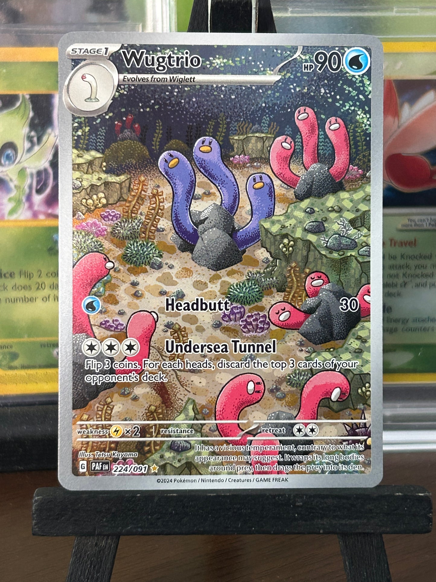 Wugtrio IR 224/091 Paldean Fates Pokémon Card - English