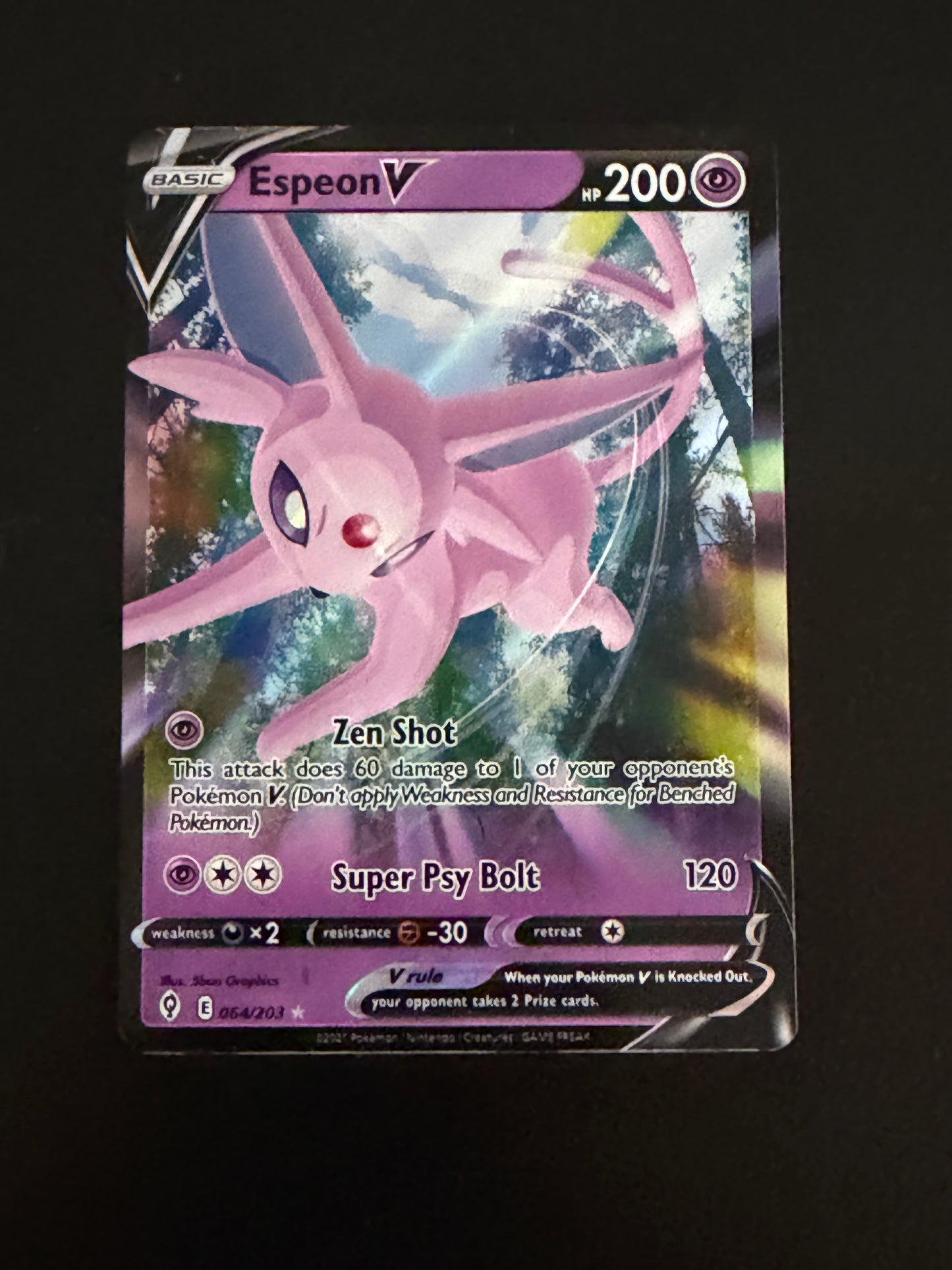 Espeon V 064/203 Evolving Skies Pokémon Card - English