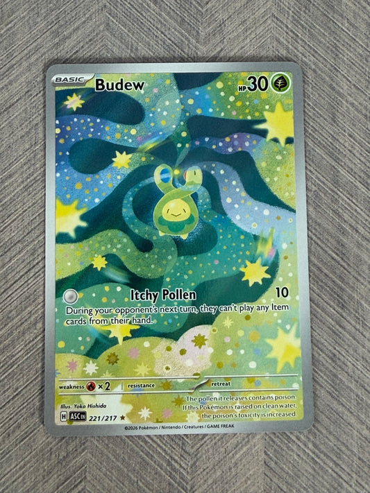 Budew 221/217 IR Ascended Heroes Pokémon Card - English