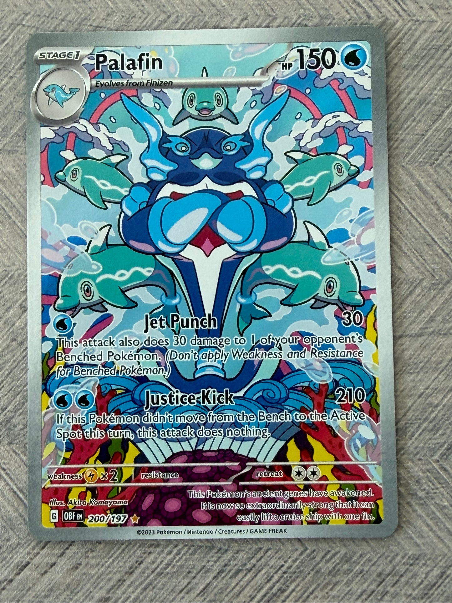 Palafin 200/197 IR Obsidian Flames Pokémon Card - English