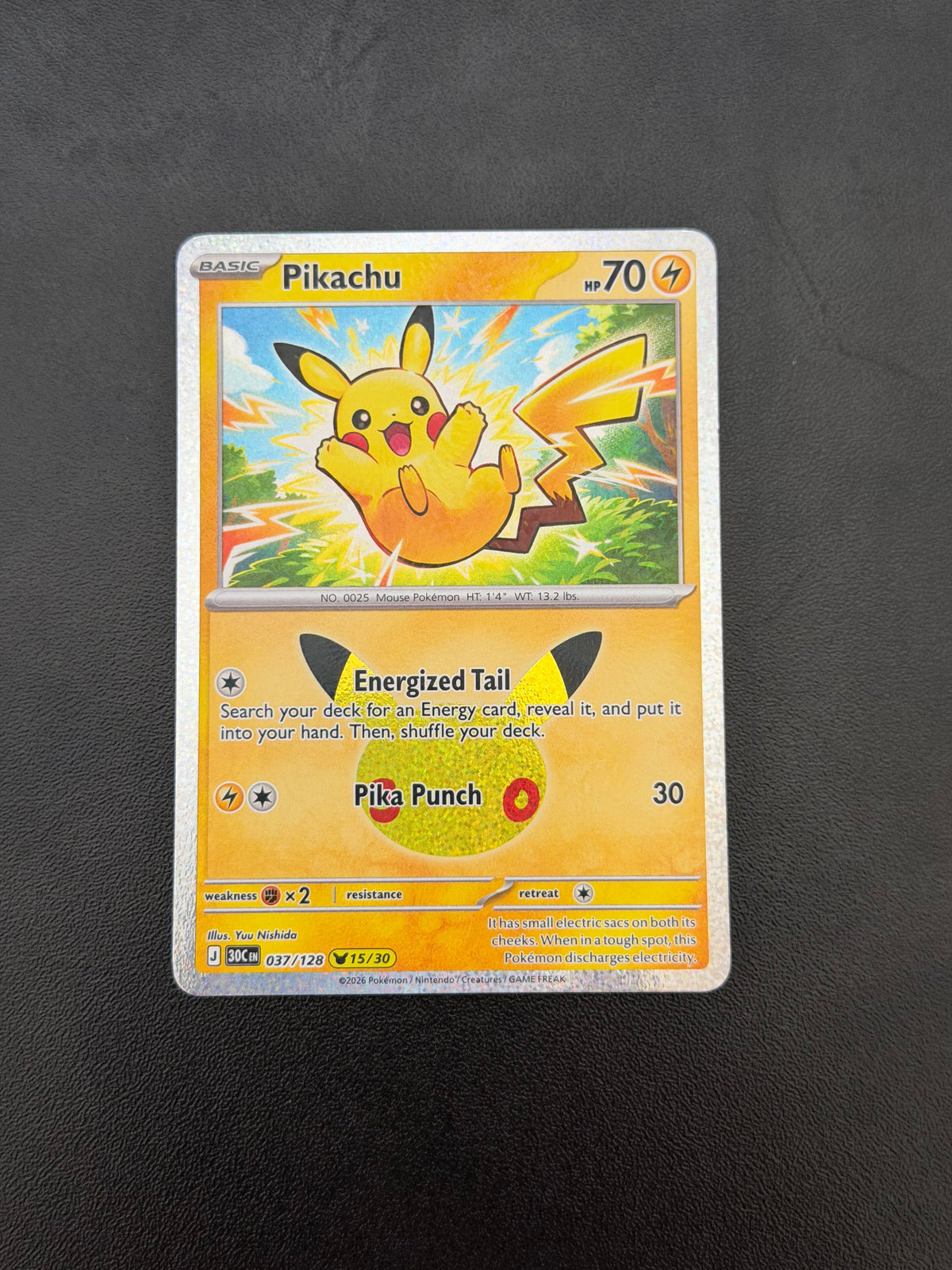 Pikachu 30th Celebration Single Cards - English