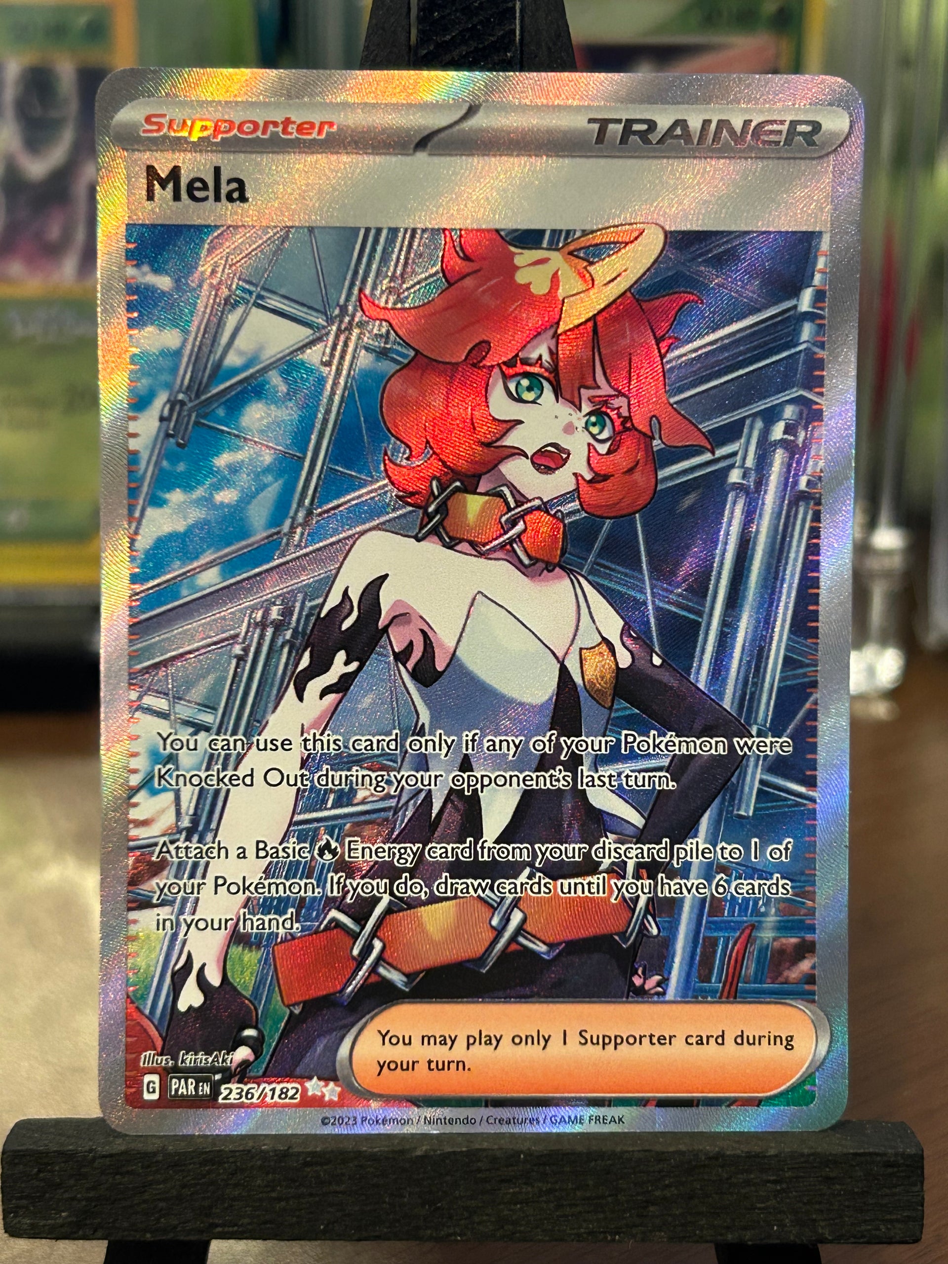 Mela Full Art 236/182 Paradox Rift Pokémon Card
