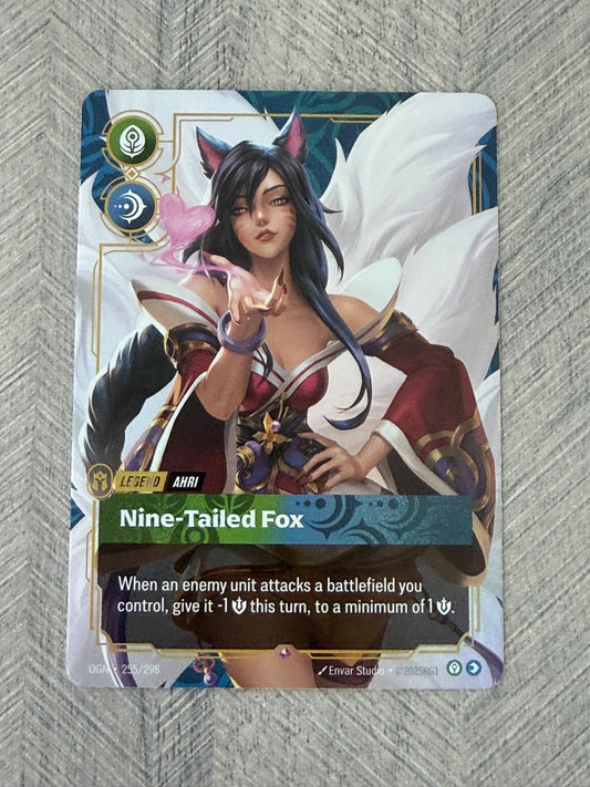 Nine-Tailed Fox 255/298 Rare Riftbound Origins Card