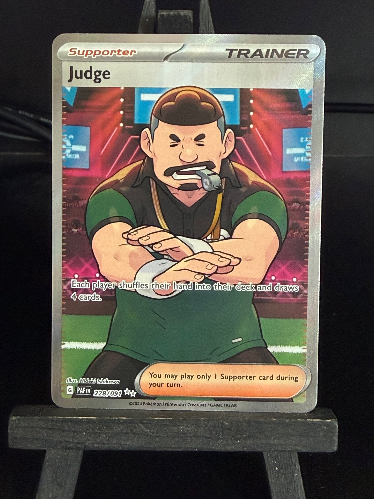 Judge 228/091 Full Art Paldean Fates Pokémon Card - English