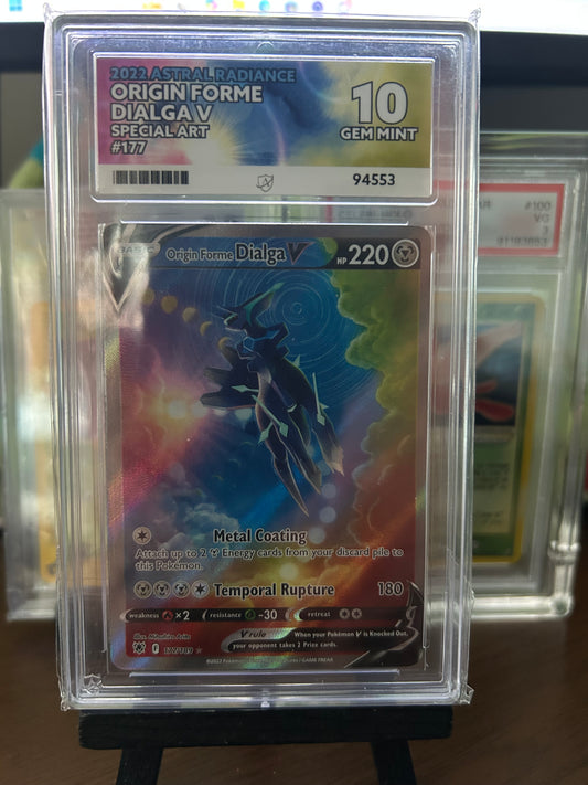 Origin Forme Dialga V - 177/189 - Astral Radiance - Gem Mint 10 Ace Grading Card