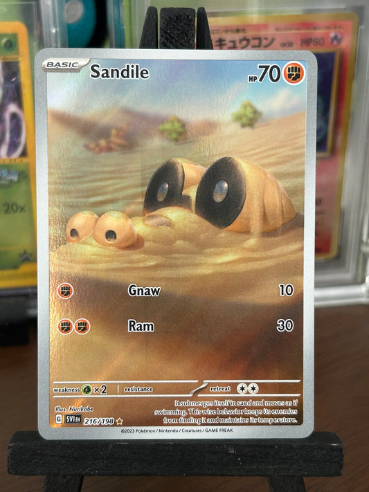 Sandile IR 216/198 Scarlet & Violet Base Pokémon Card - English