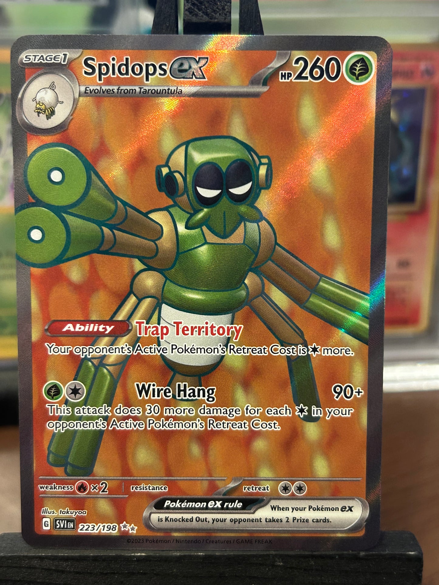 Spidos EX 223/198 Full Art Scarlet & Violet Base Pokémon Card - English