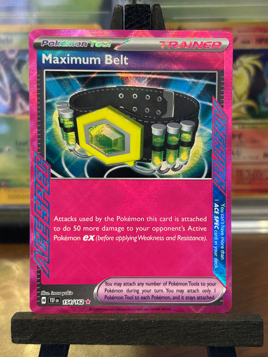 Maximum Belt Ace Spec 154/162 Temporal Forces Pokémon Card - English