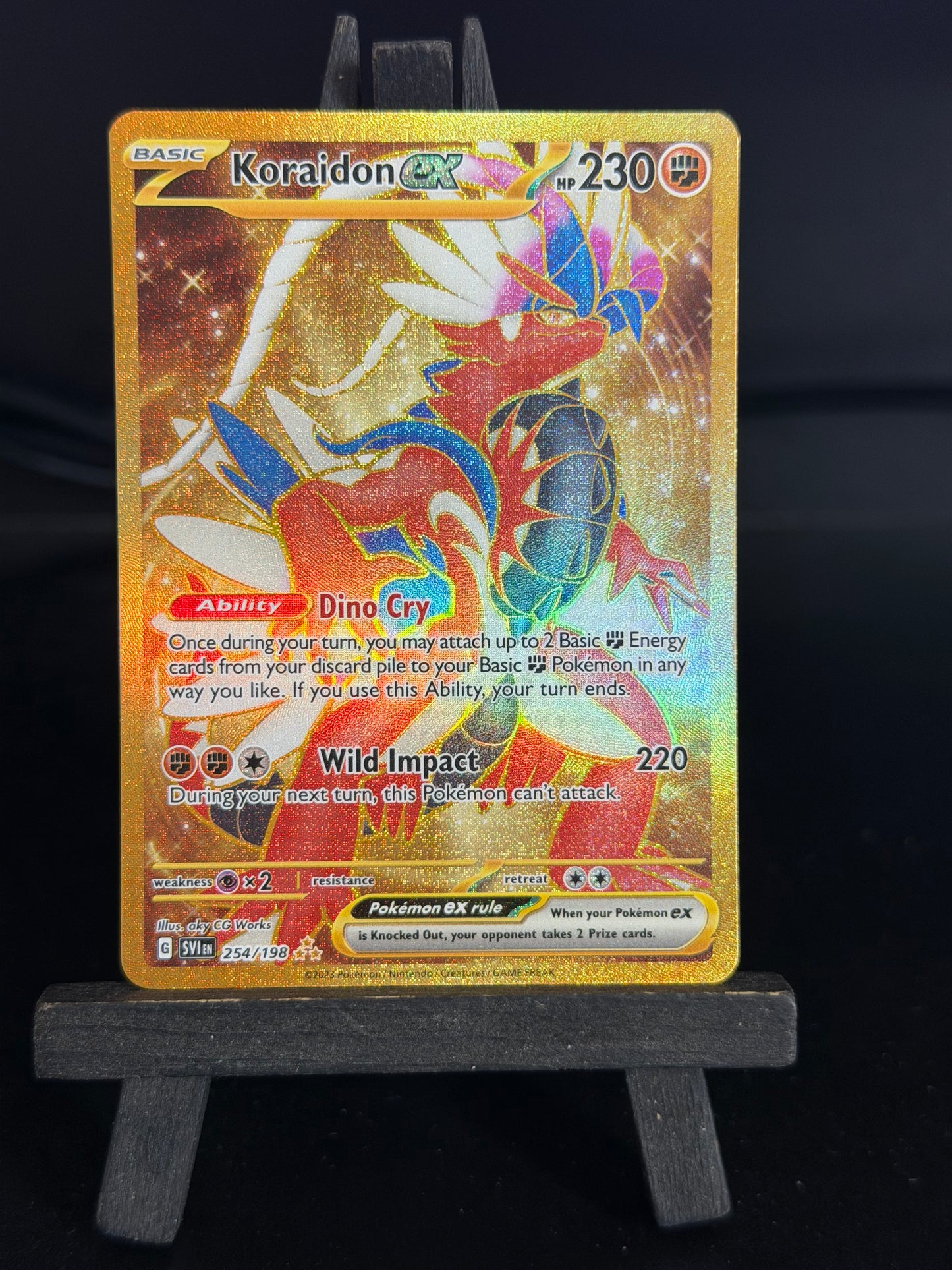 Koraidon EX 254/198 Gold Scarlet & Violet Base Pokémon Card - English