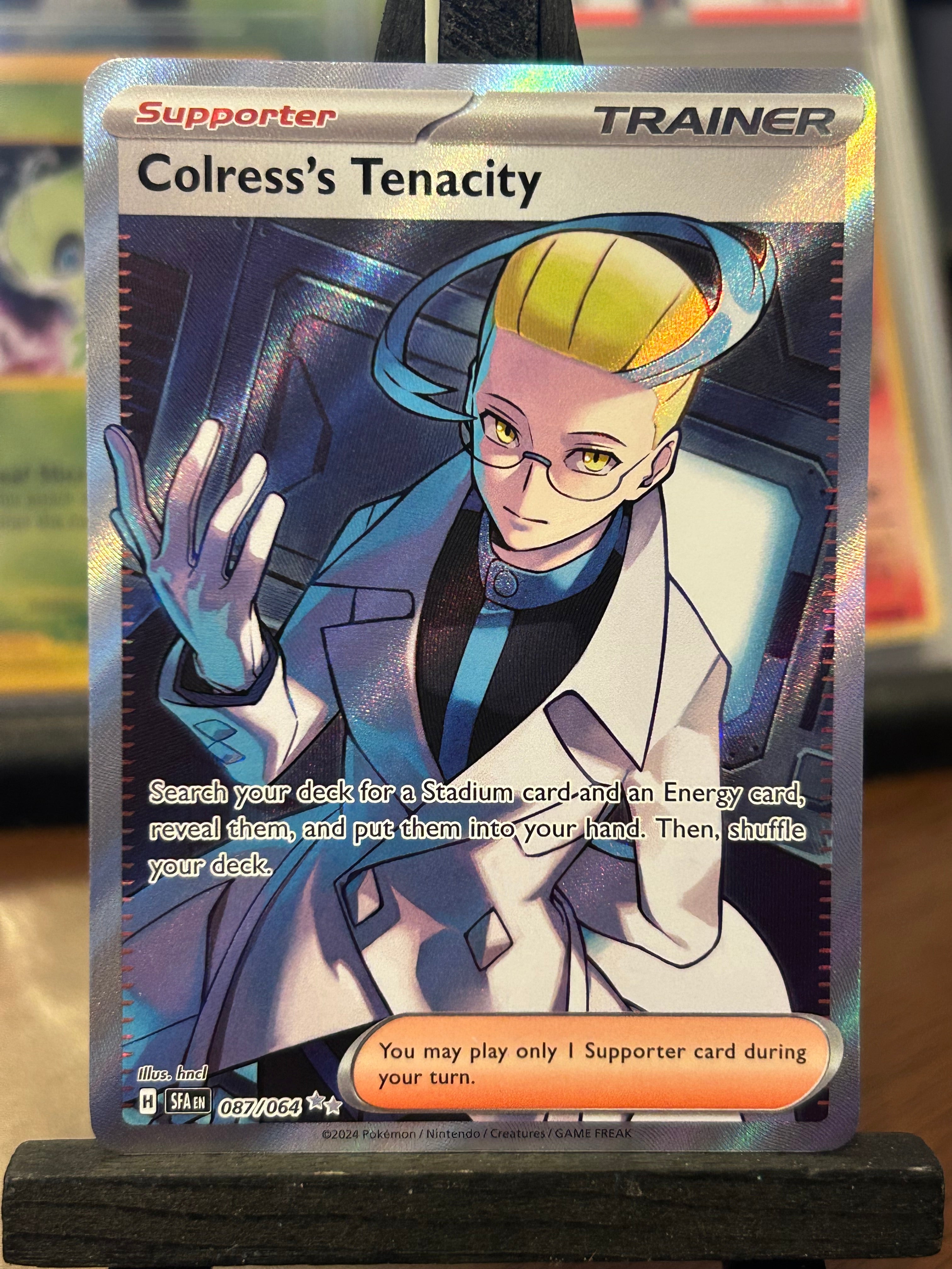 Pokemon Corless Colress's Tenacity Full Art 087/064 Shrouded Fable Pokémon Card - Engl ...