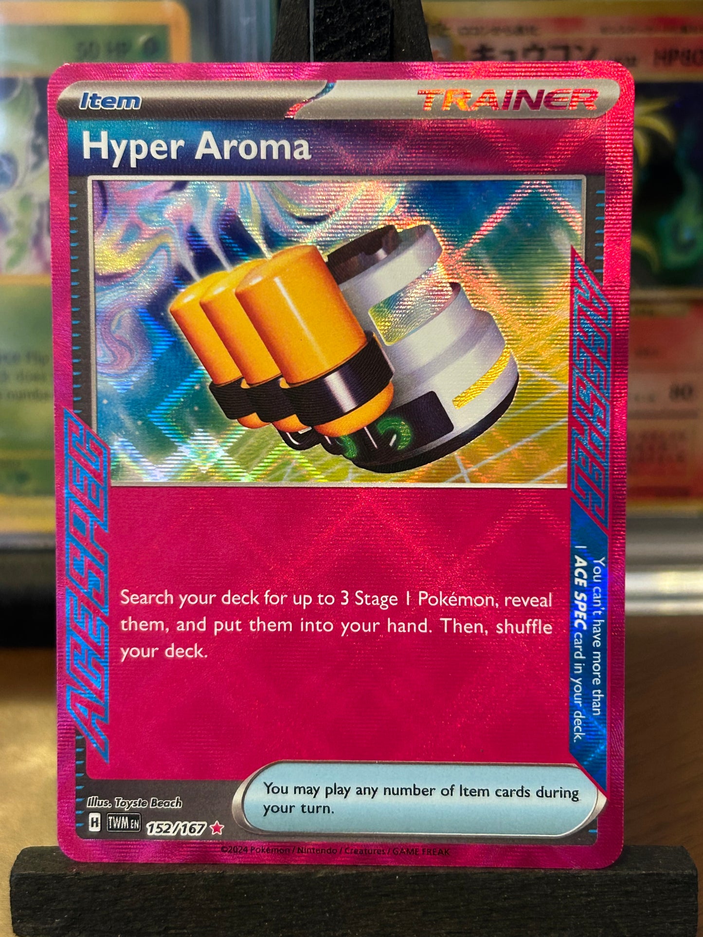 Hyper Aroma Ace Spec 152/167 Twilight Masquerade Pokémon Card - English