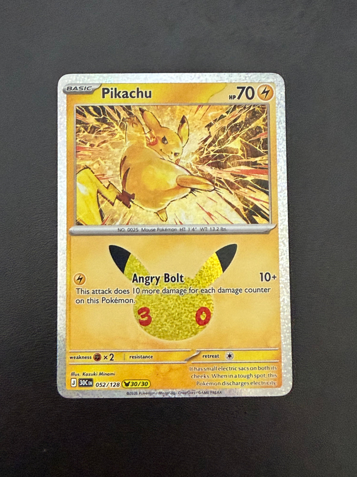 Pikachu 30th Celebration Single Cards - English
