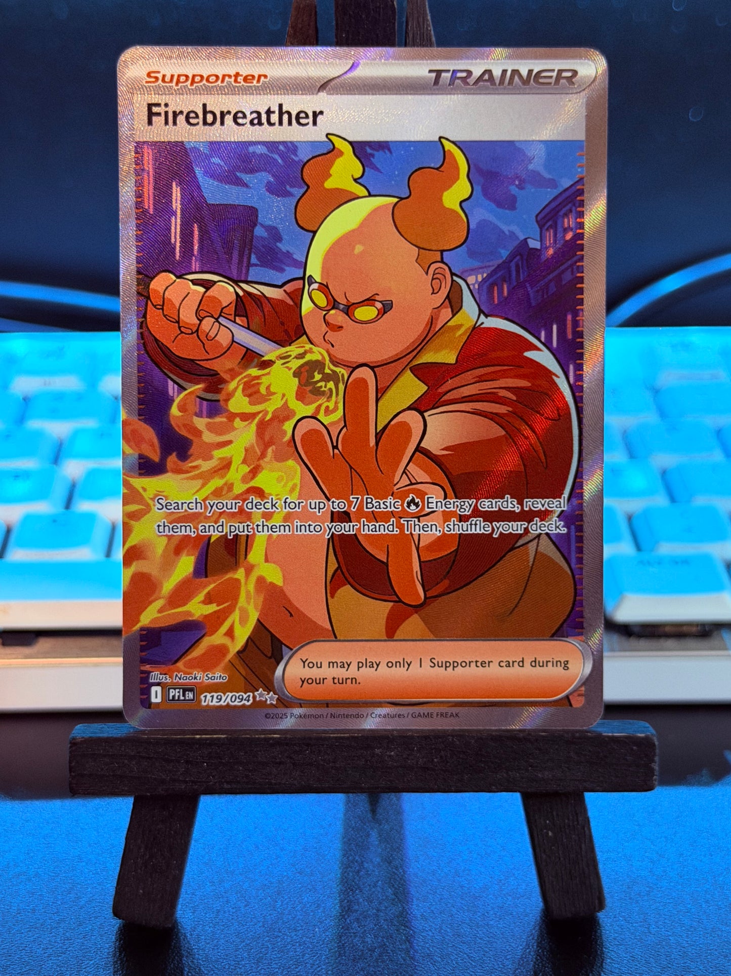Firebreather Full Art 119/094 Phantasmal Flames Pokémon Card - English