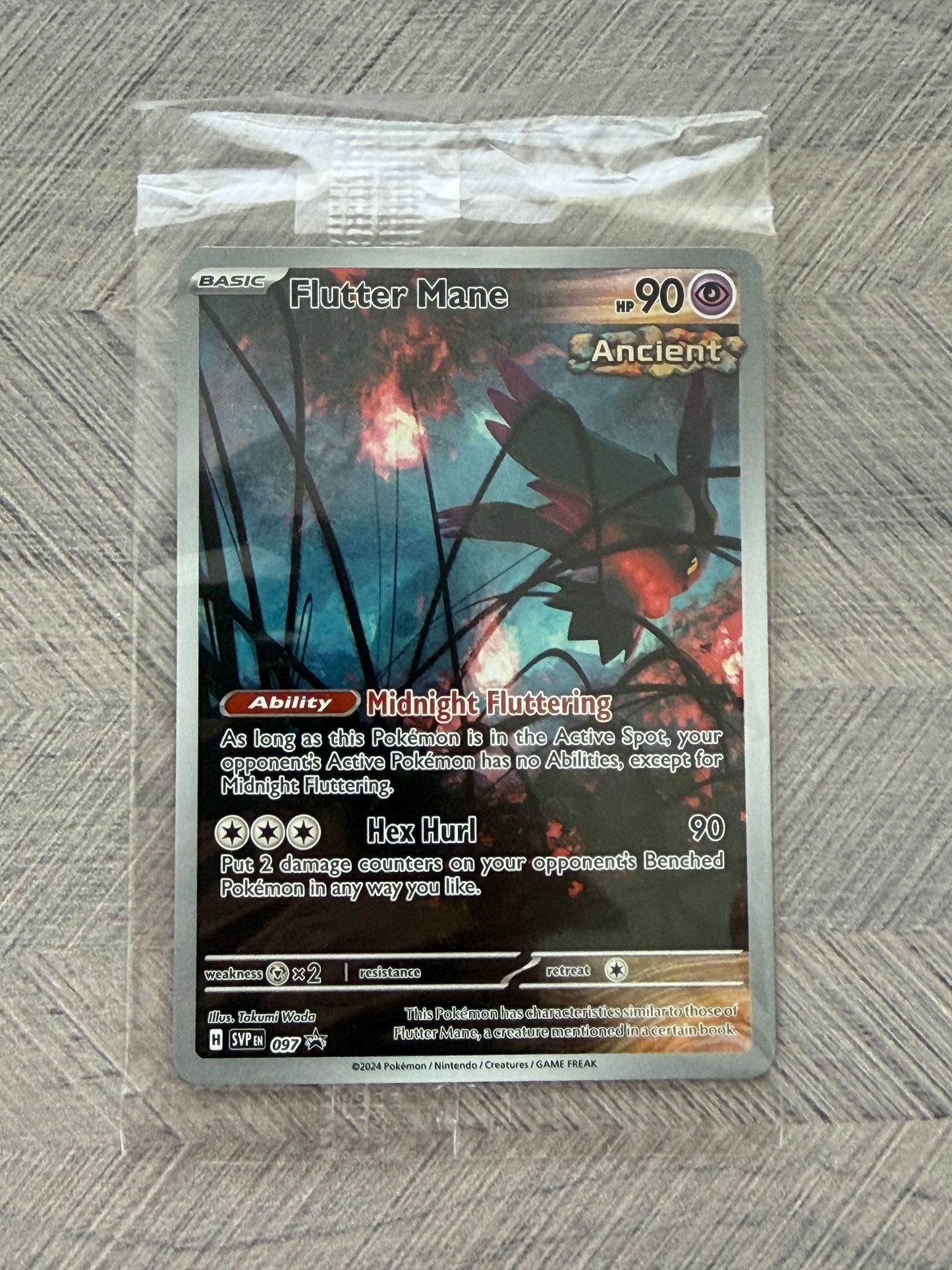 Flutter Mane SVP 097 Black Star Promo Sealed Pokémon Card - English