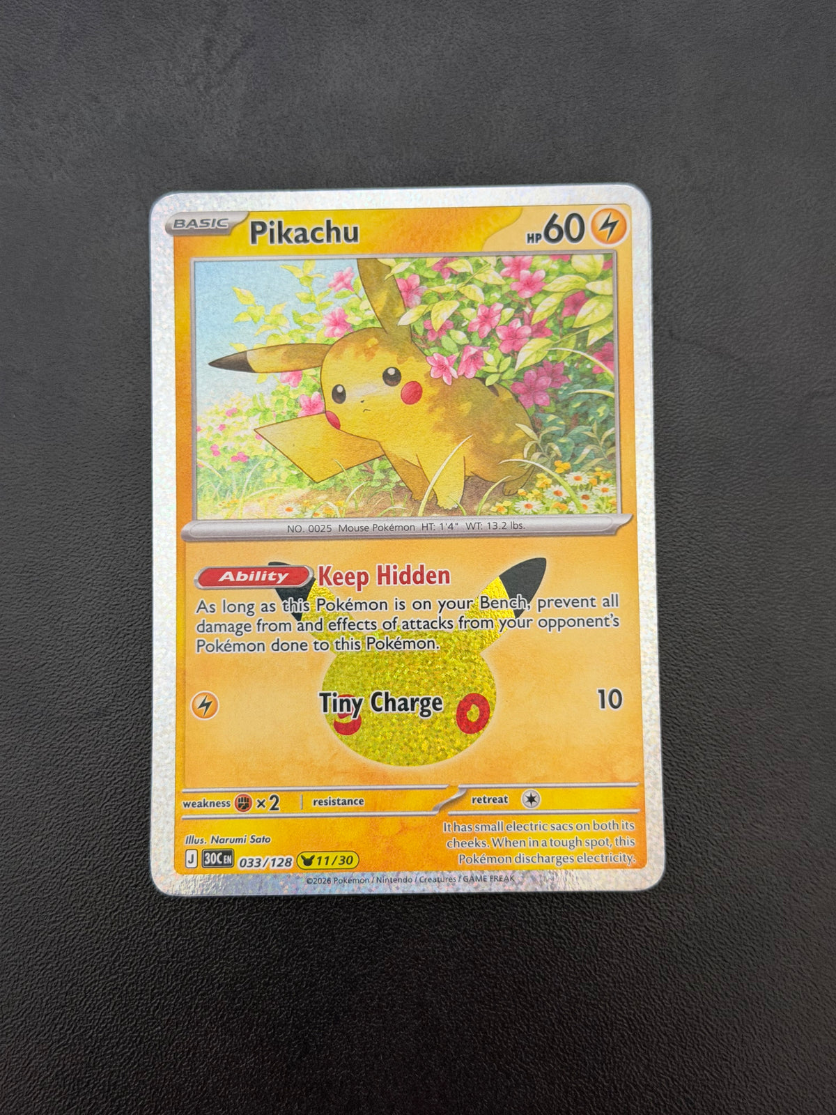 Pikachu 30th Celebration Single Cards - English