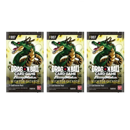 Dragon Ball Super CG: Fusion World 07 Wish For Shenron (FB07) Booster Pack Bundle