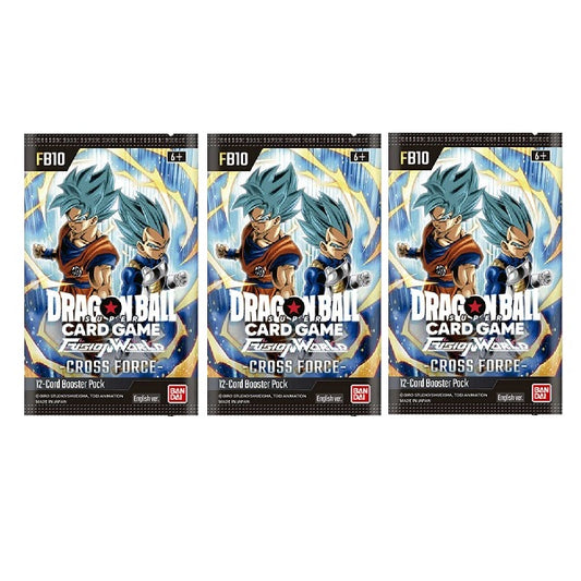 Dragon Ball Super CG: Fusion World Set 10 Cross Force (FB10) Booster Pack Bundle - PRE ORDER