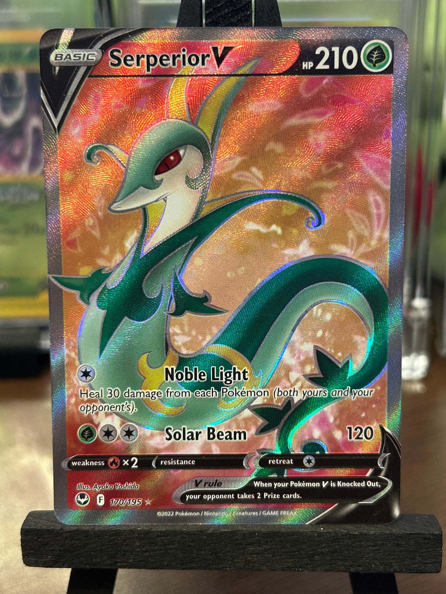 Serperior V Full Art 170/195 Silver Tempest Pokémon Card - English