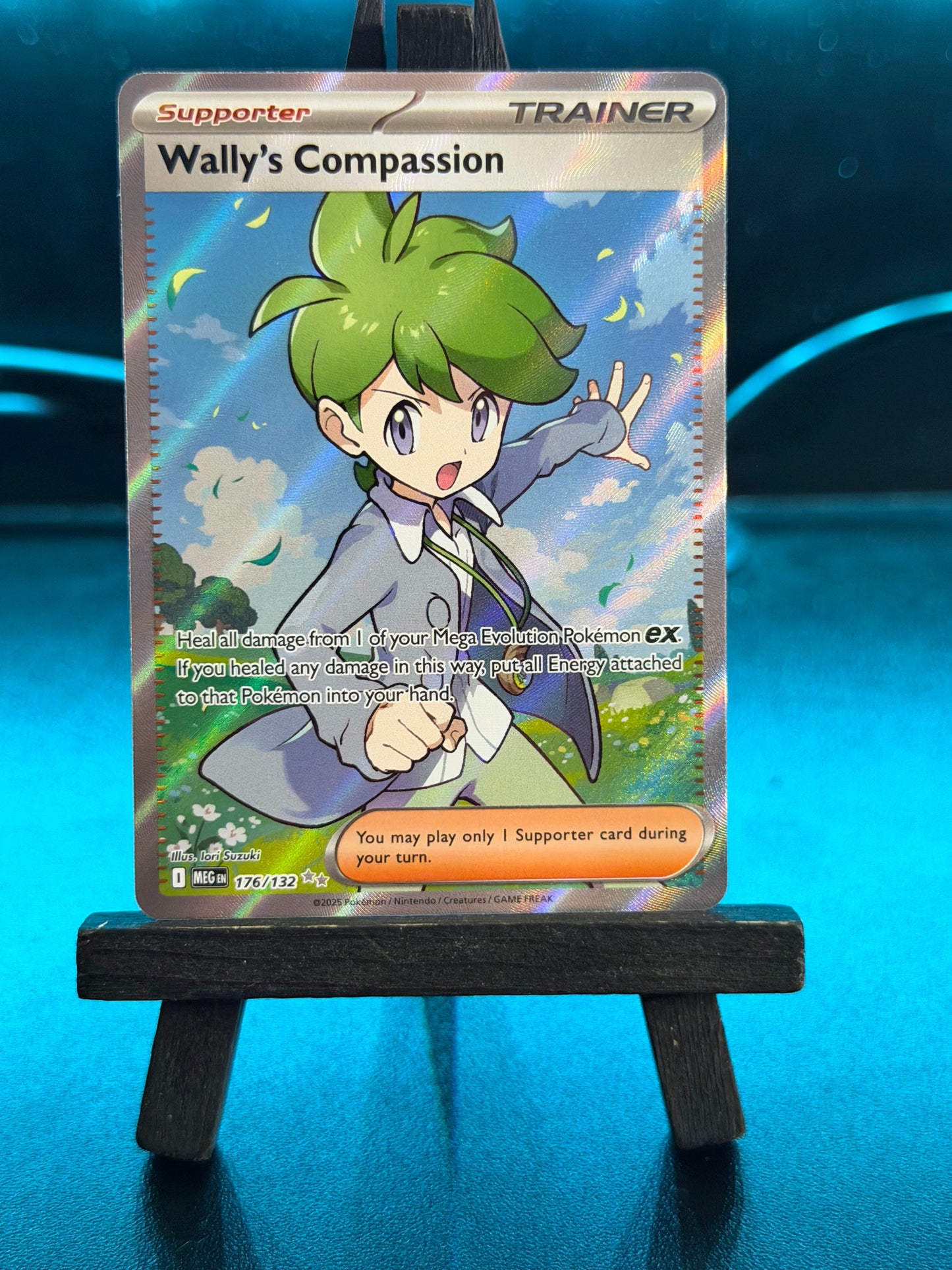 Wally's Compassion 176/132 Full Art Mega Evolution Pokémon Card - English