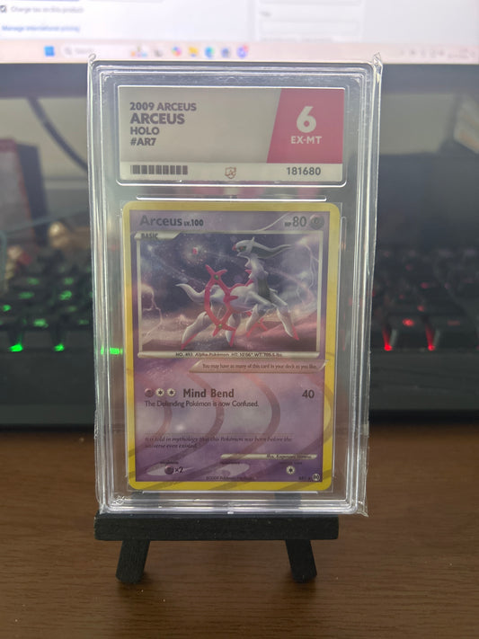 Arceus Holo - AR7 - Ace Grading - EX-MT 6 Graded Card