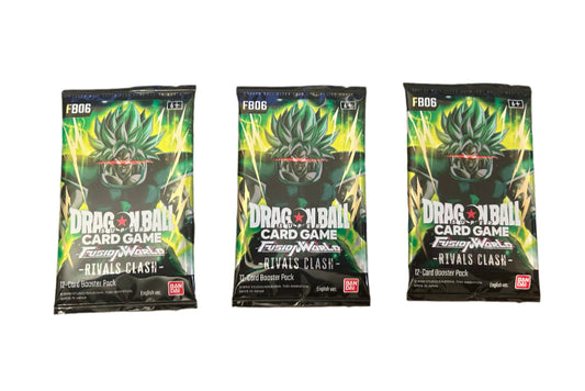 Dragon Ball Super CG: Fusion World Set 06 Rivals Clash (FB06) Booster Pack Bundle
