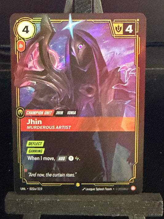 Jhin 022a/219 Alt Art Riftbound Unleased Card