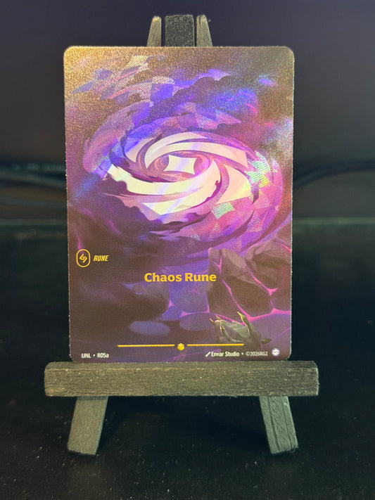 Chaos Rune R05a Alt Art Riftbound Unleashed Card