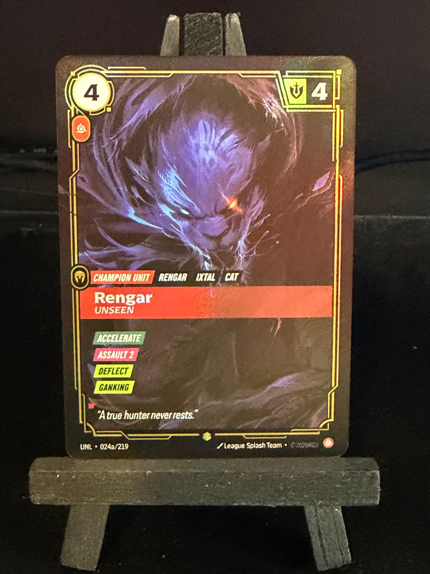Rengar 024a/219 Alt Art Riftbound Unleased Card