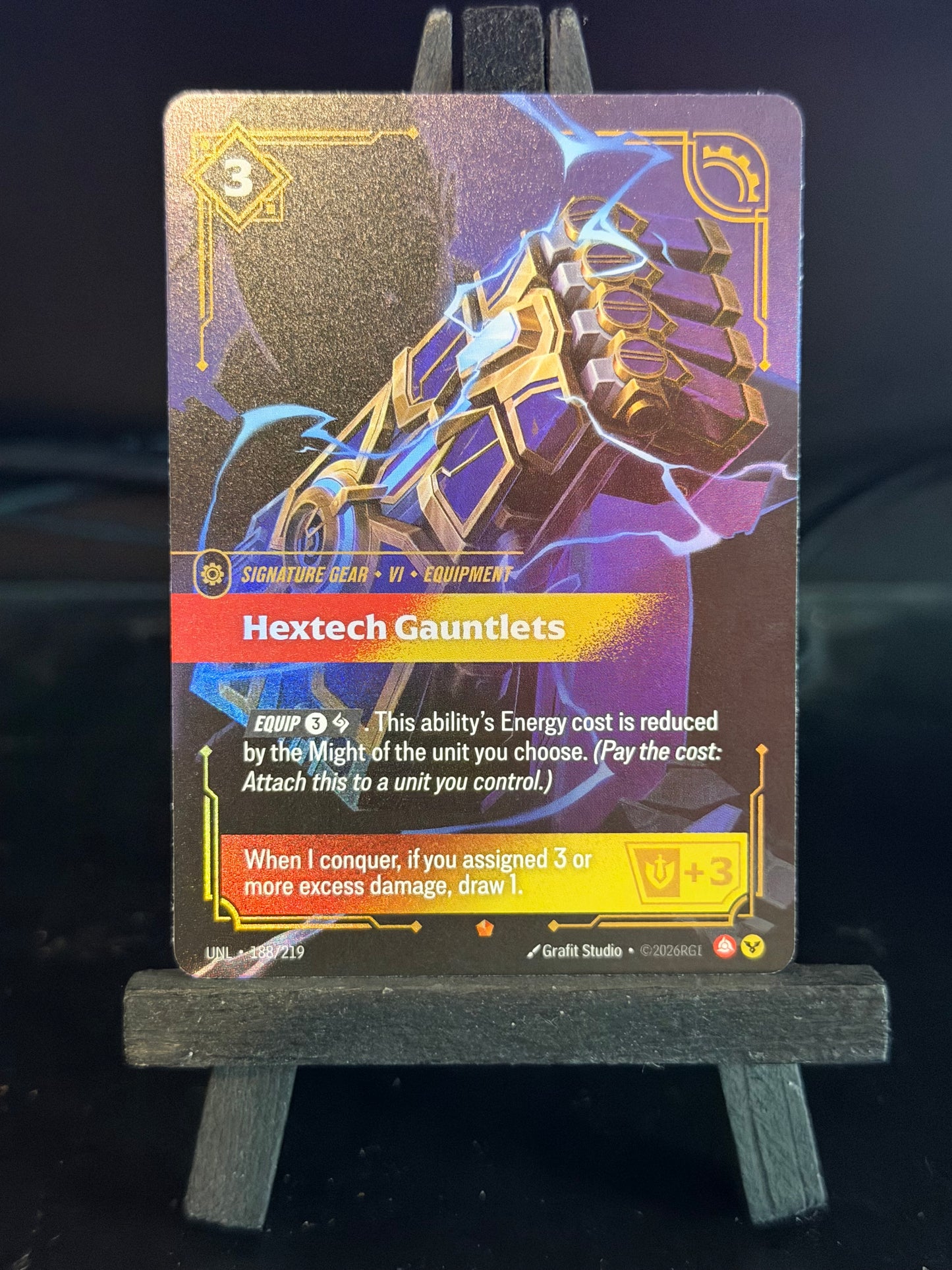 Hextech Gauntlets 188/219 Epic Riftbound Unleased Card